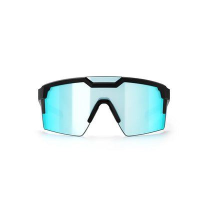 front lens of Future Tech Z87+ Black Frame / Arctic Chrome Lens on a white background