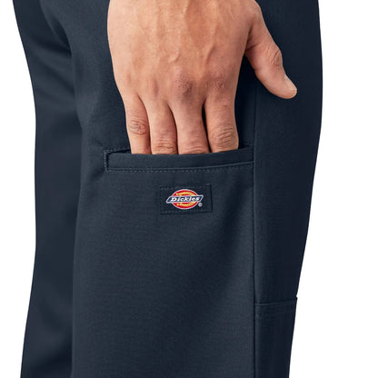 Loose Fit Double Knee Work Pants Dark Navy