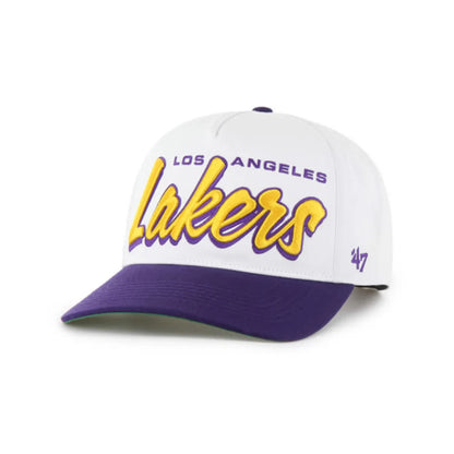 Los Angeles Lakers White Drop Shadow 47 Hitch
