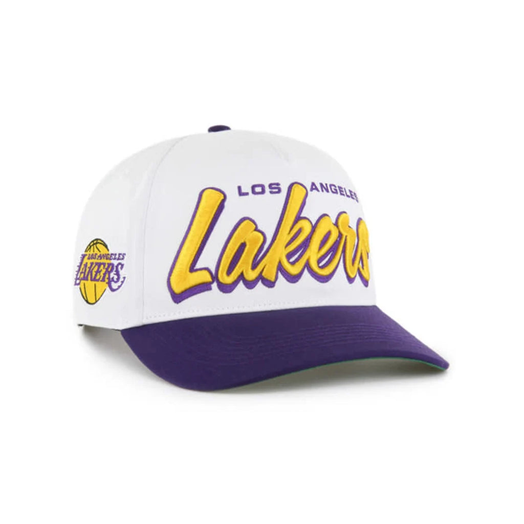 Los Angeles Lakers White Drop Shadow 47 Hitch