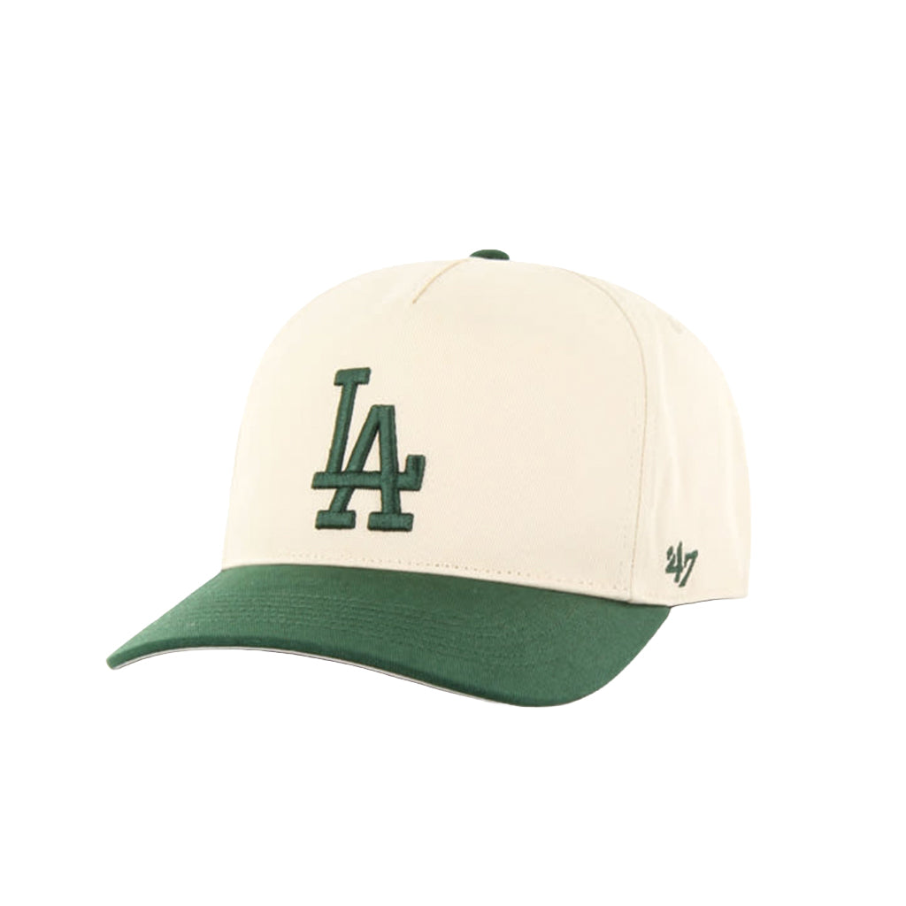Baseball cap with 'LA' logo on a white background