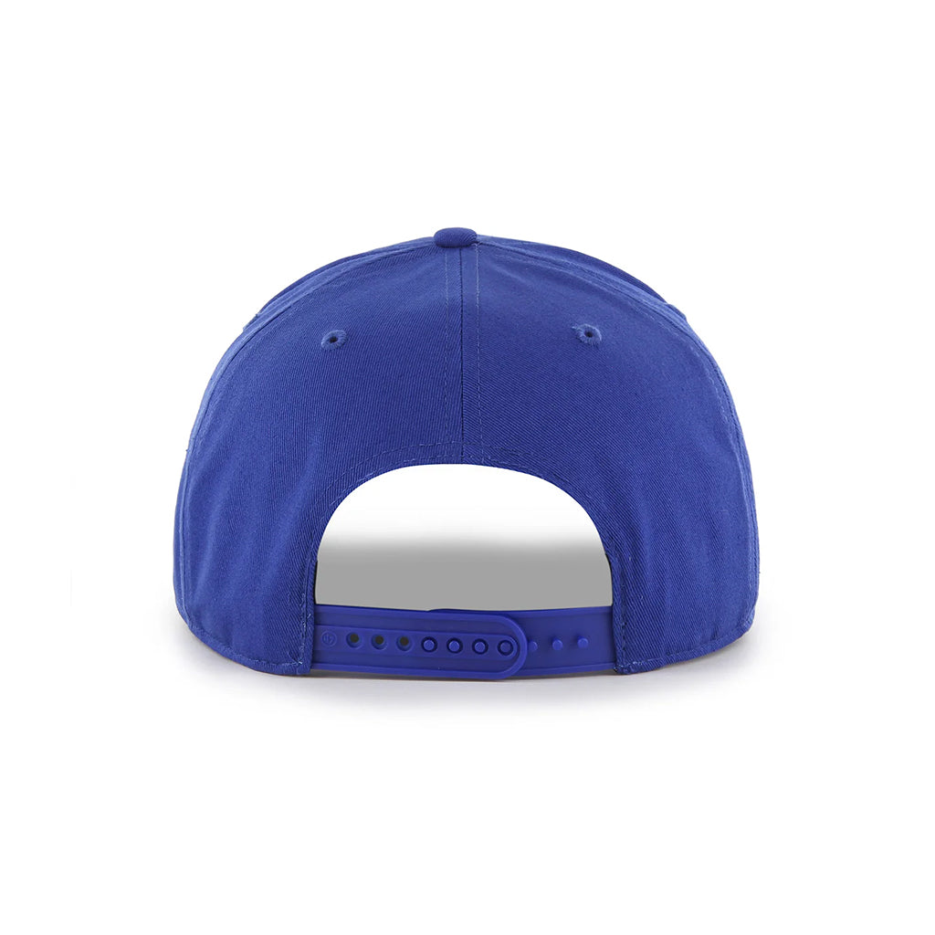 Blue baseball cap on a white background