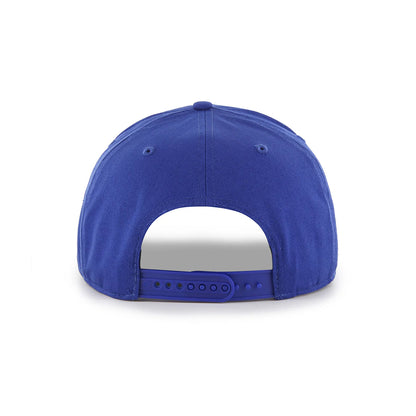 Blue baseball cap on a white background