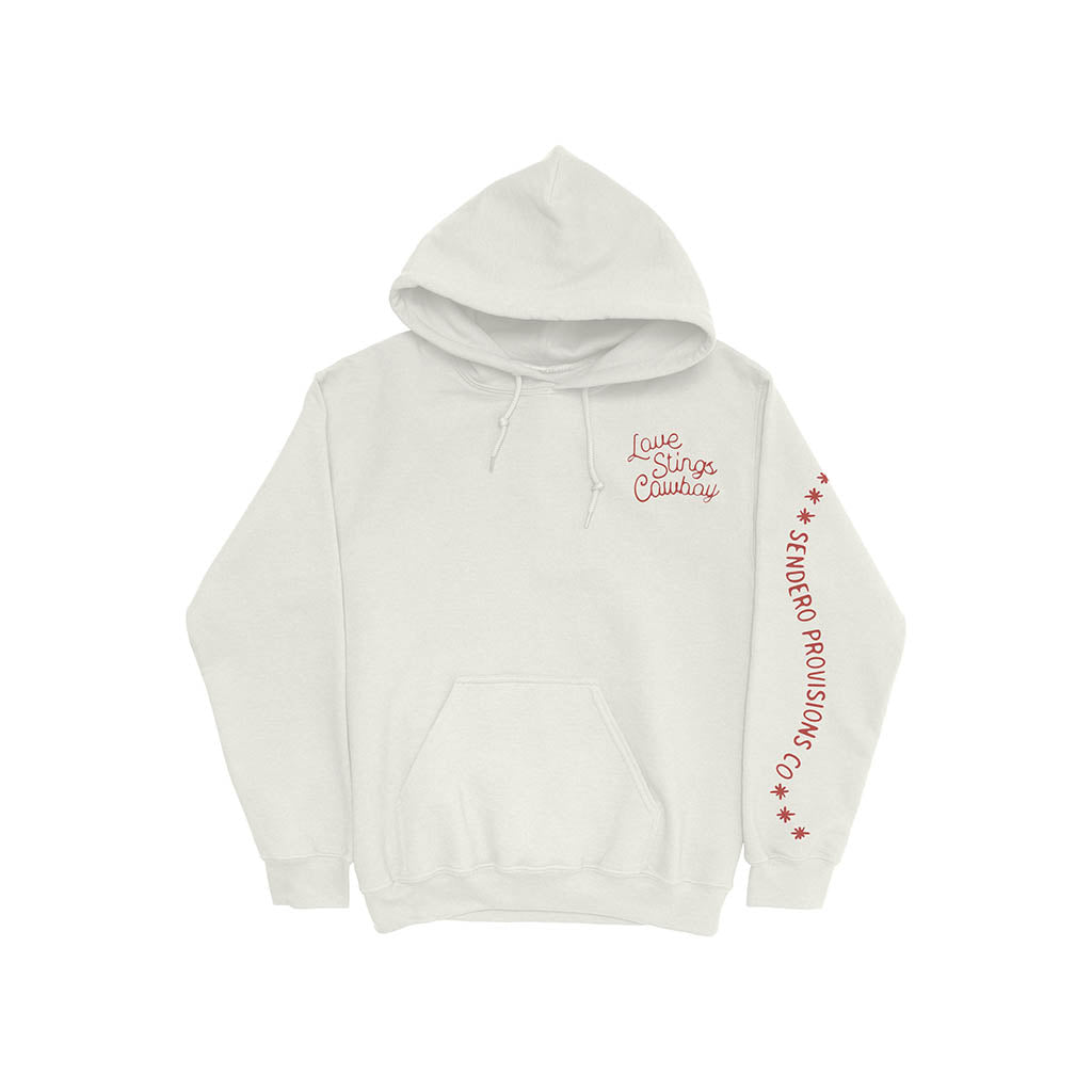 Love Stings Hoodie Vintage White