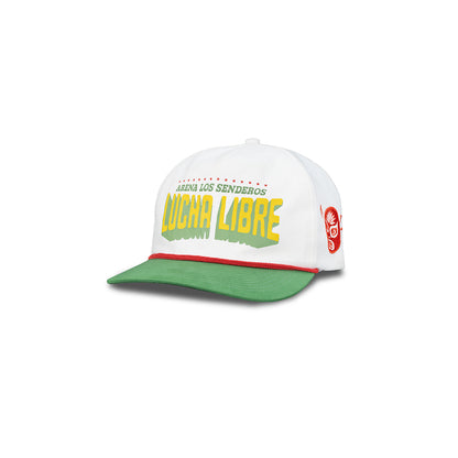 Cap with 'Lucha Libre' text on a white background