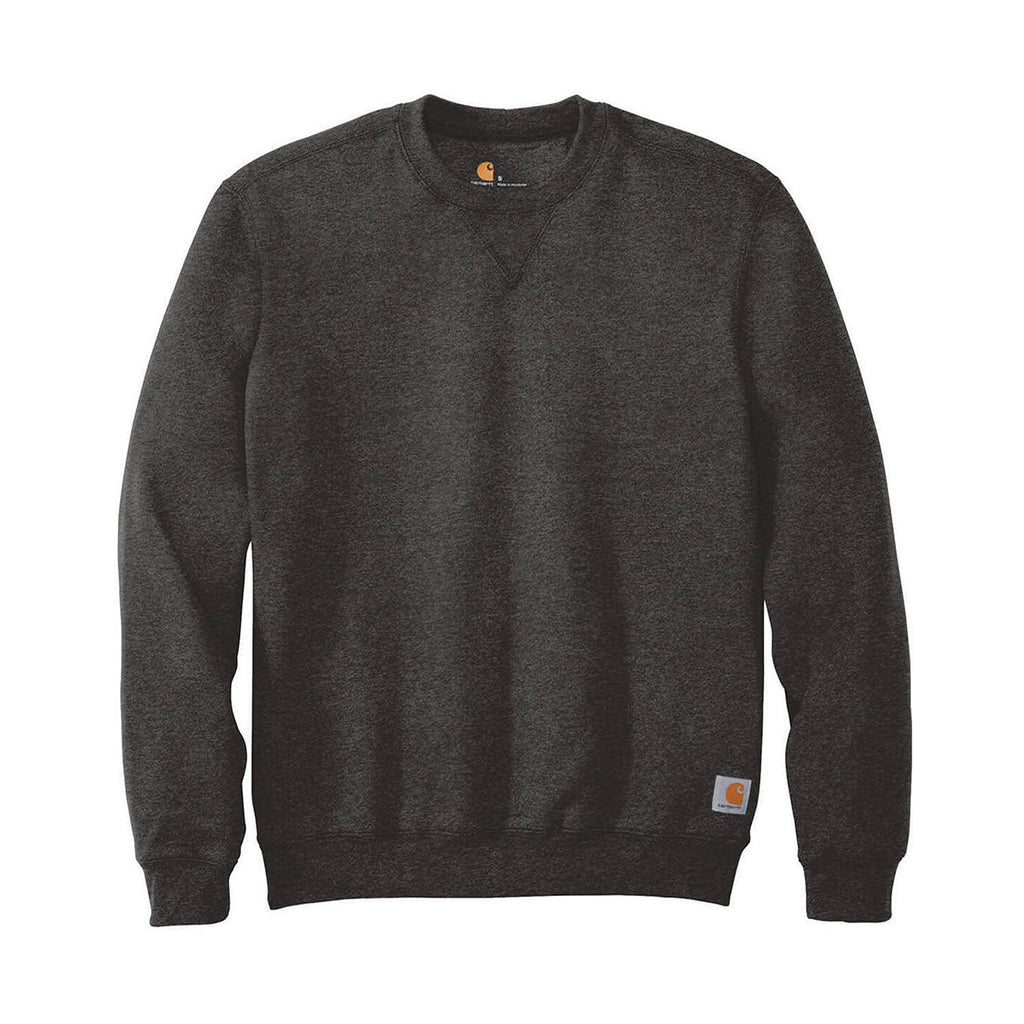 Dark gray sweatshirt with Carhartt logo on a white background