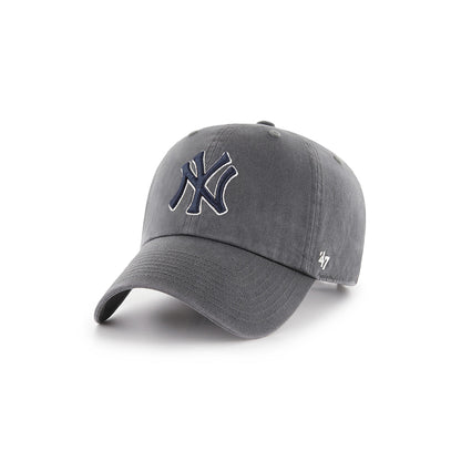 Charcoal cap with New York Yankees logo on a white background