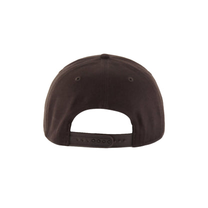 Brown cap on a white background