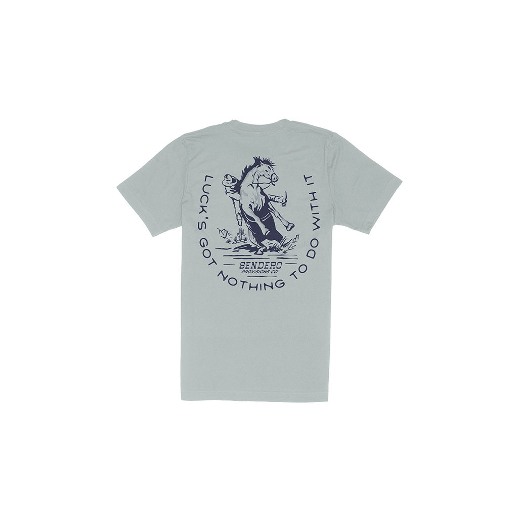 No Luck Tee Big Sky Blue
