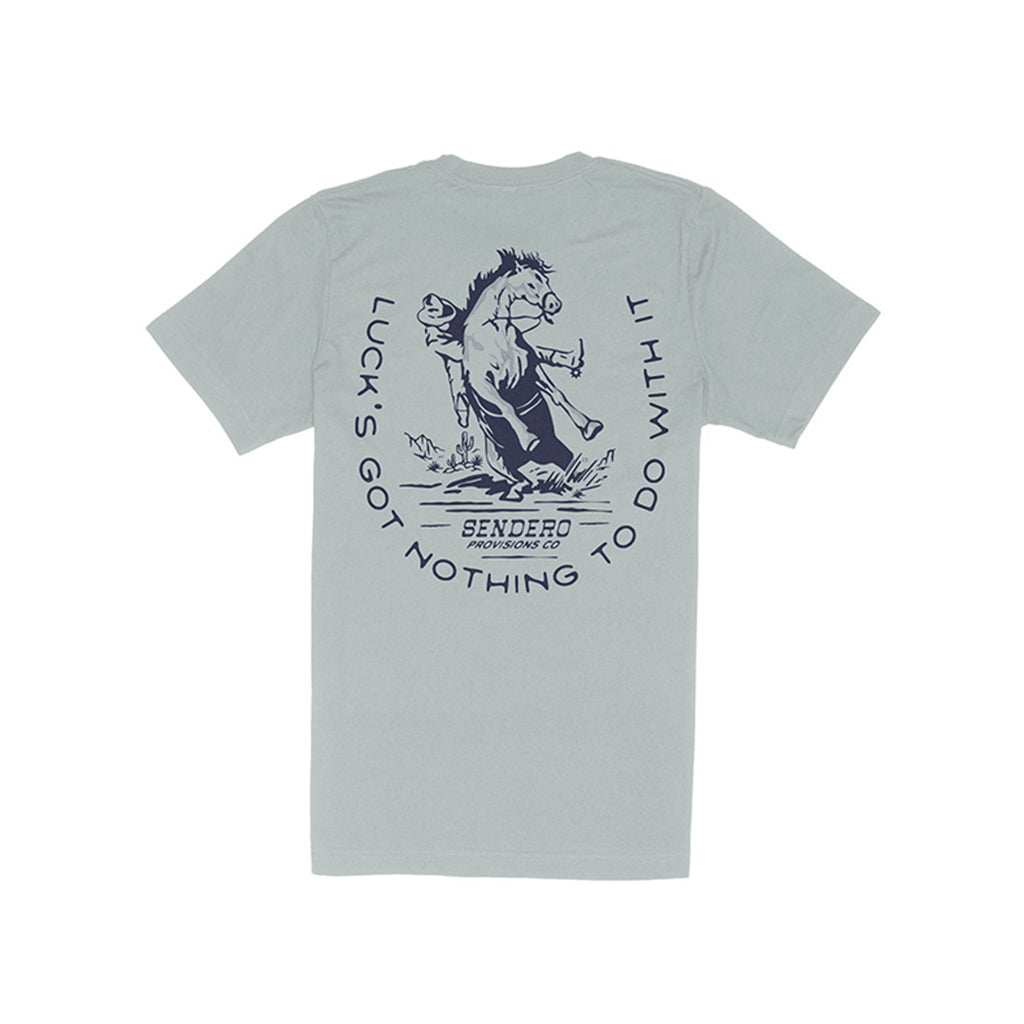 No Luck Tee Big Sky Blue