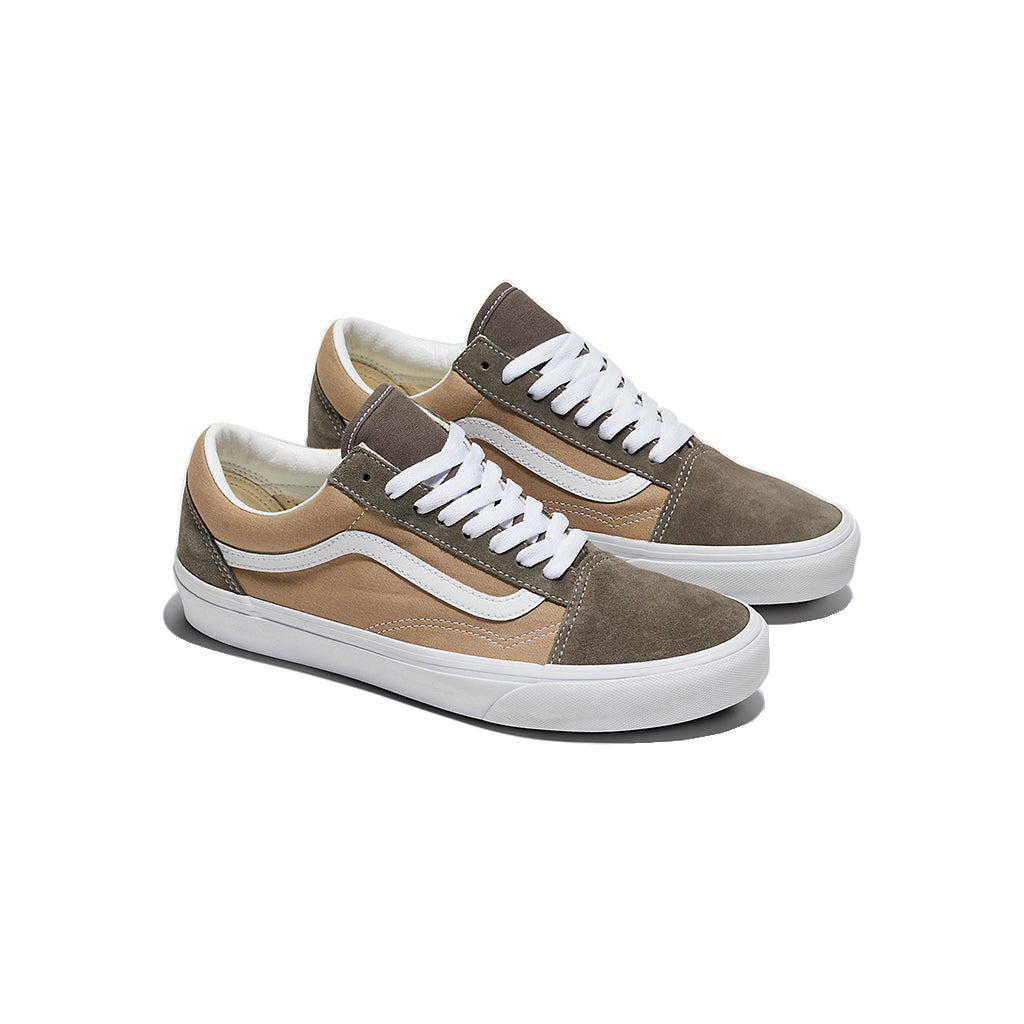 Old Skool Canvas/Suede Block Brown