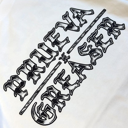 Black text design on a white background