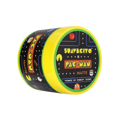 Suavecito Pac-Man matte product packaging on a white background