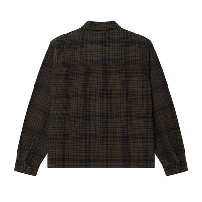 Plaid shirt on a white background