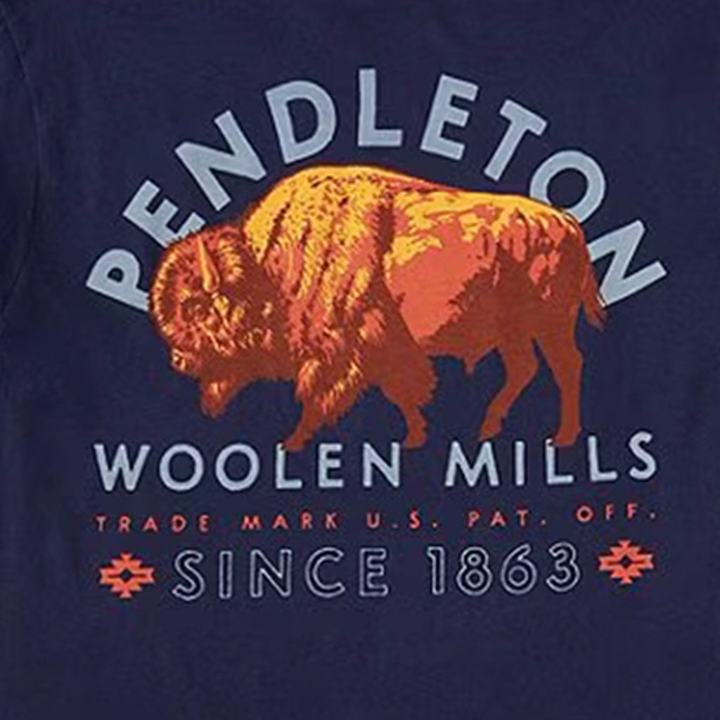 Pendleton Bison Graphic Tee Navy/Multi