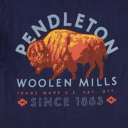 Pendleton Bison Graphic Tee Navy/Multi