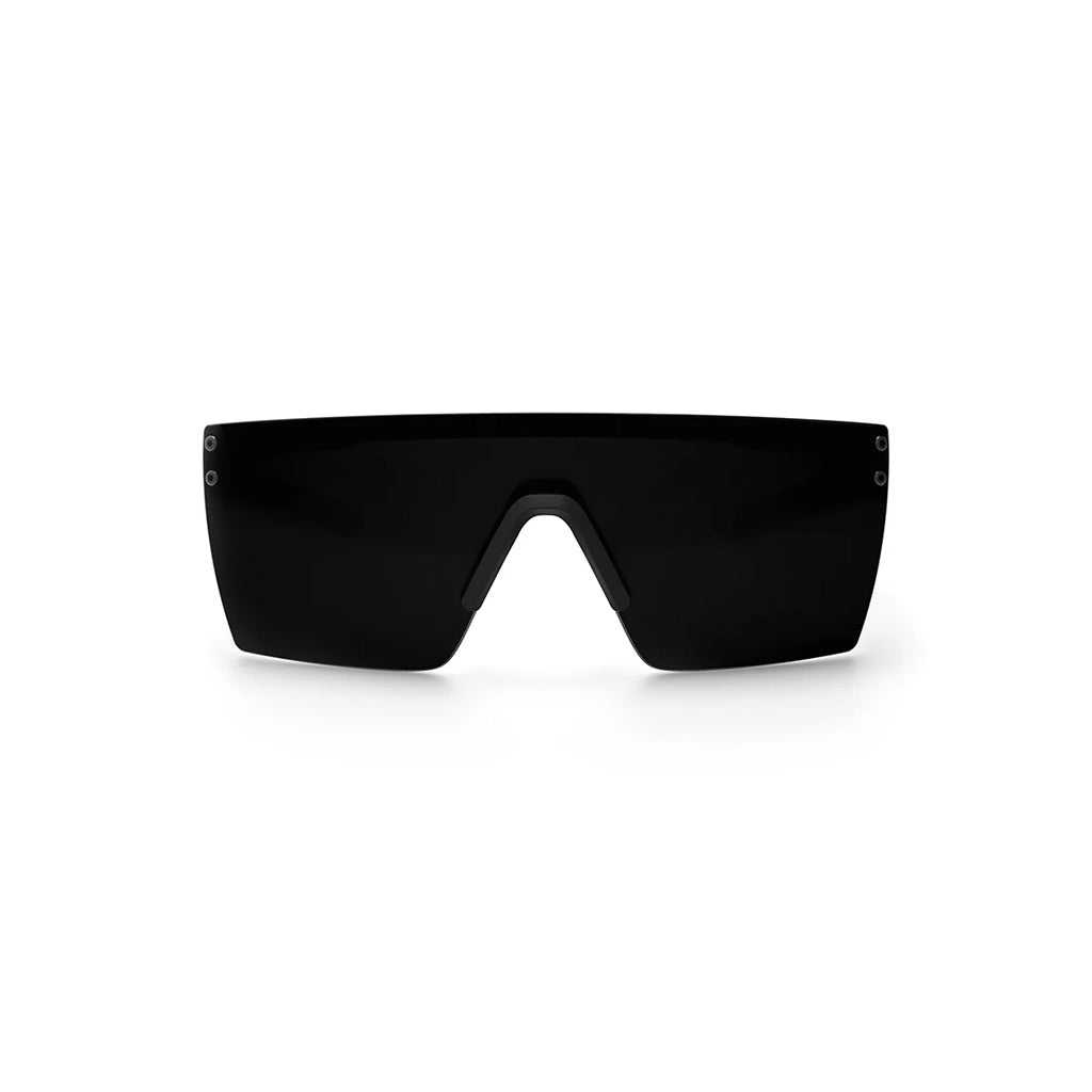 Black sunglasses on a white background