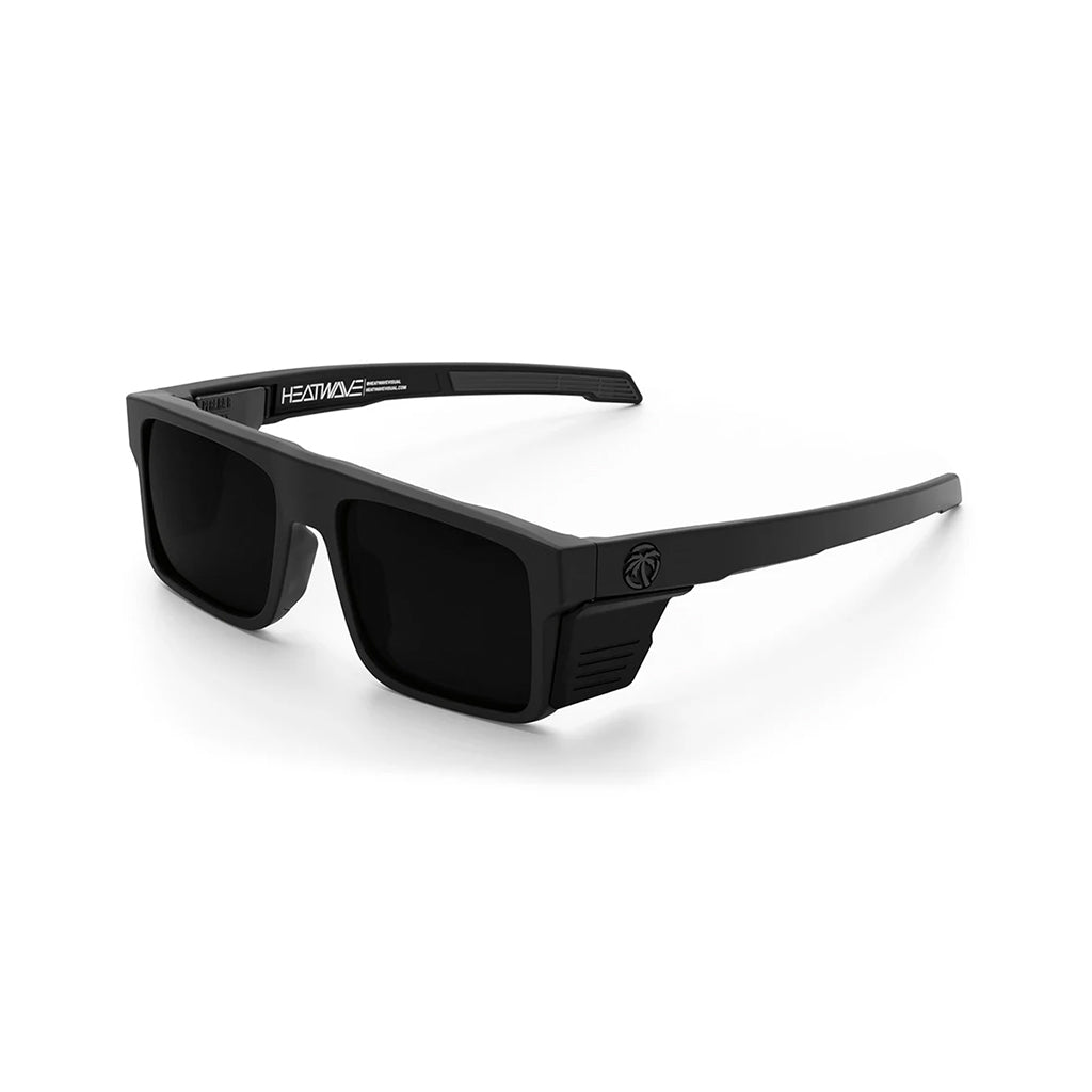 Performance Rayth Z87+ Sunglasses Black Frame /  ULTRA Black Lens side view on a white background