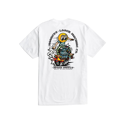 Power Slide Tee White