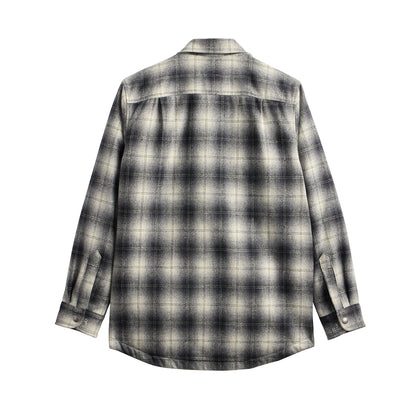 Plaid shirt on a white background