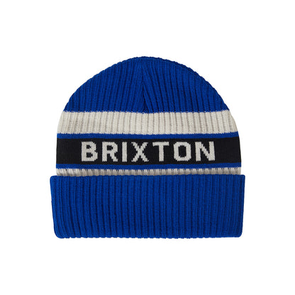 Rainier Striped Beanie Royal/White/Black