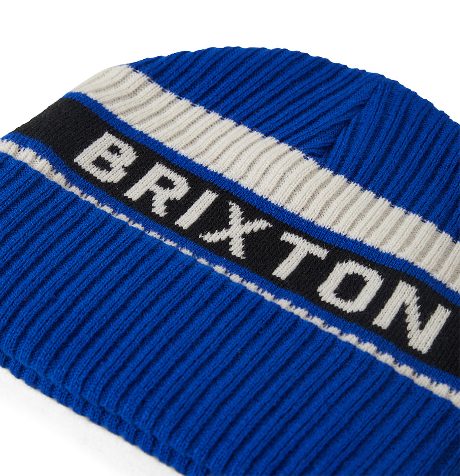 Rainier Striped Beanie Royal/White/Black