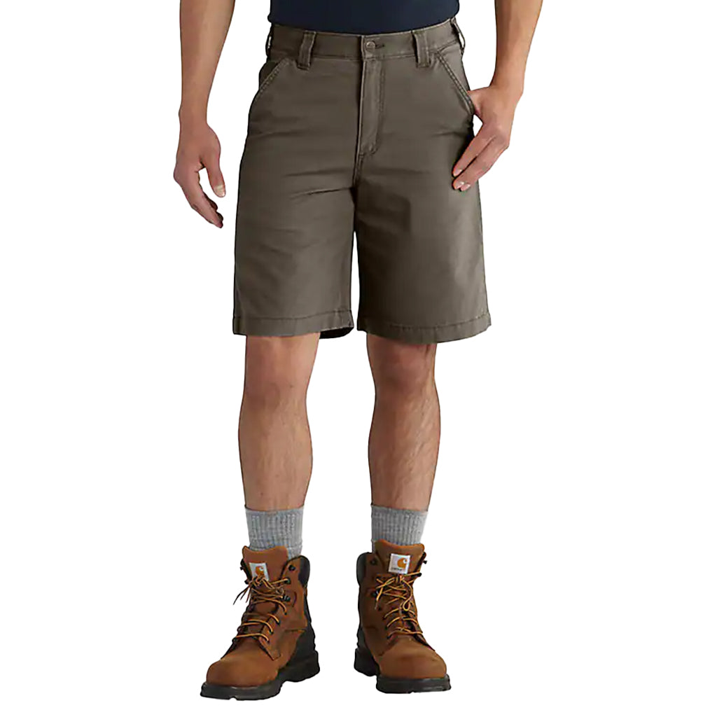Rugged Flex Relaxed Fit Canvas Work Short Tarmac