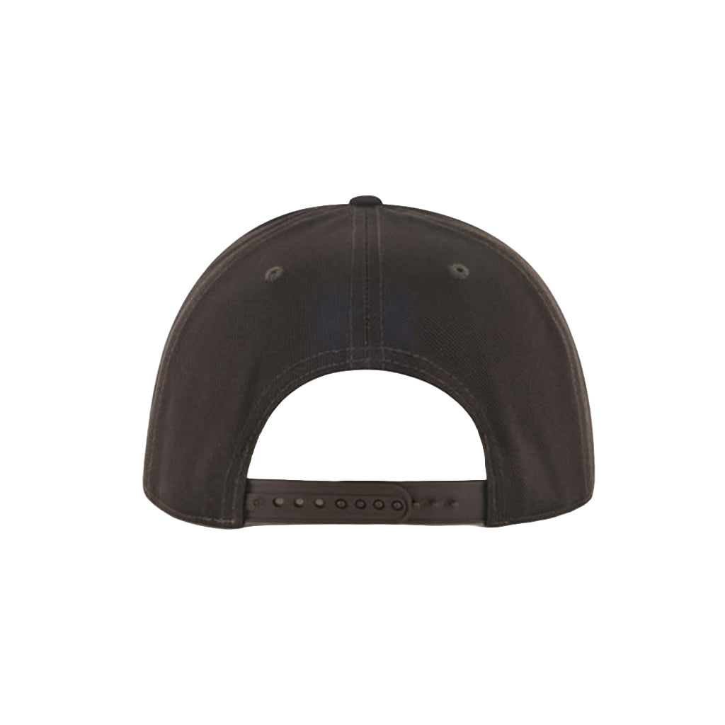 Black baseball cap on a white background