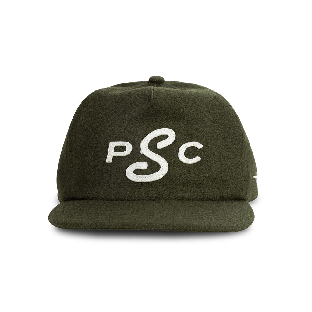 Green cap with 'PSC' logo on a white background