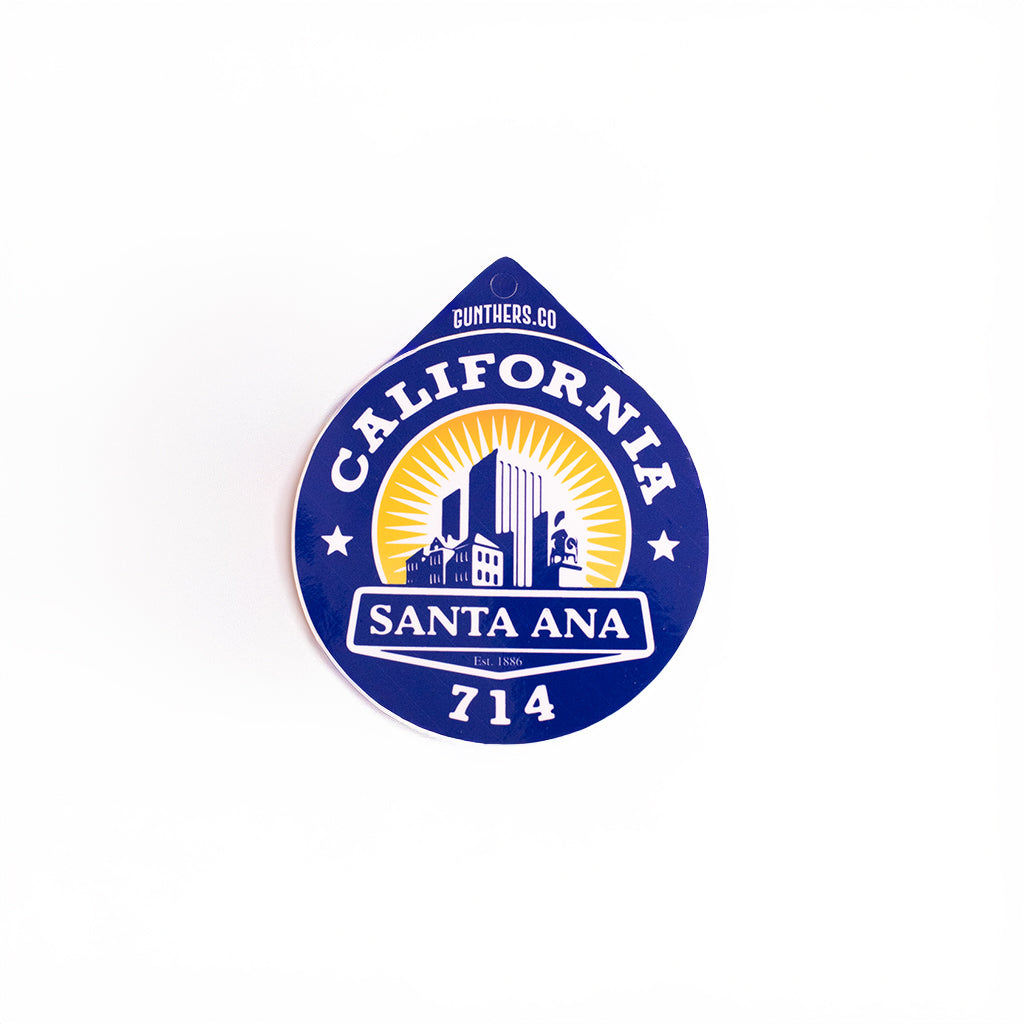 Santa Ana City Seal Sticker Navy