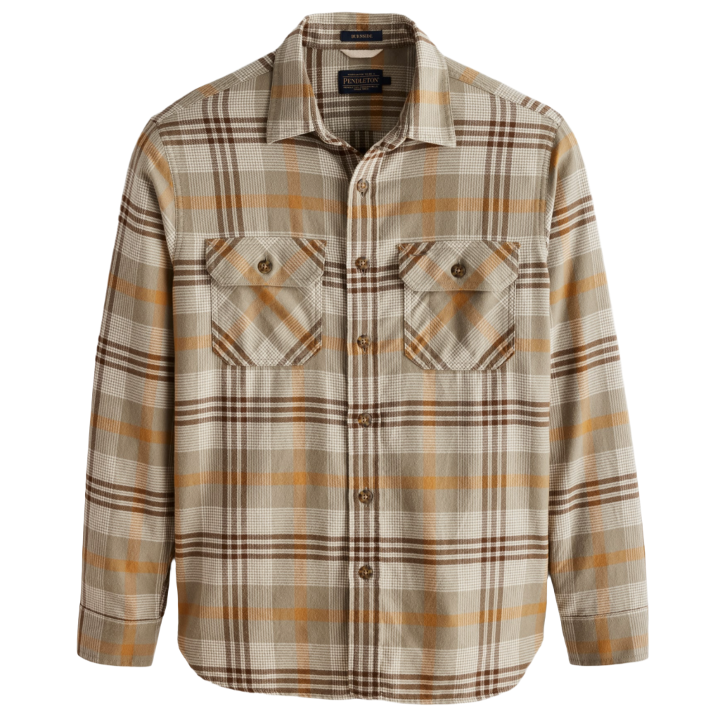 Burnside Tan/Brown/Grey Plaid 24'