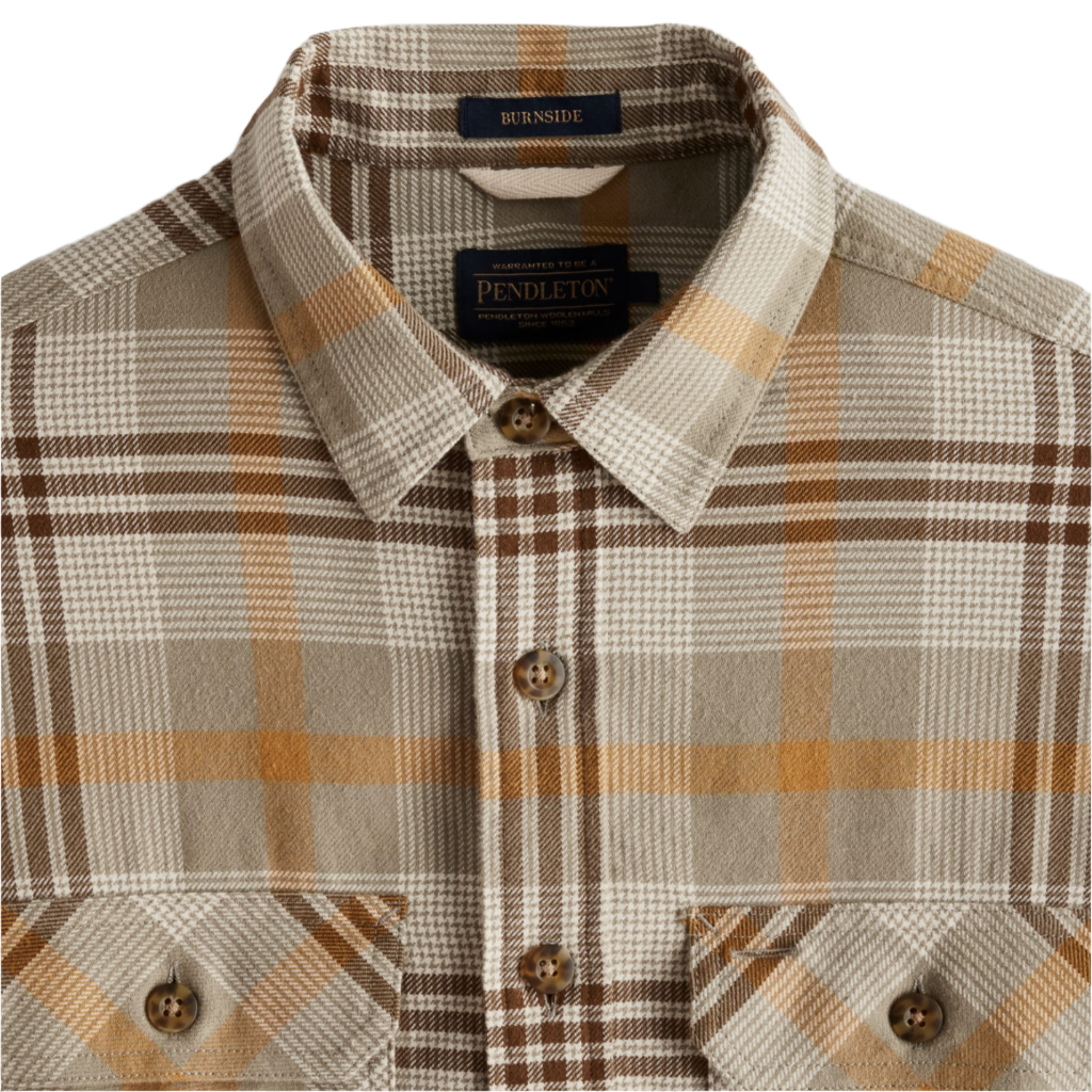 Burnside Tan/Brown/Grey Plaid 24'