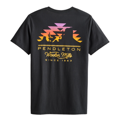 Desert Sunset Graphic Tee Vintage Black