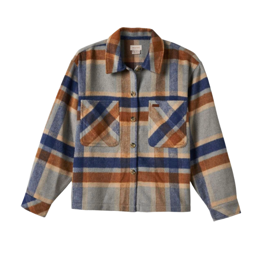 Bowery W Soft Brushed Flannel Dark Denim