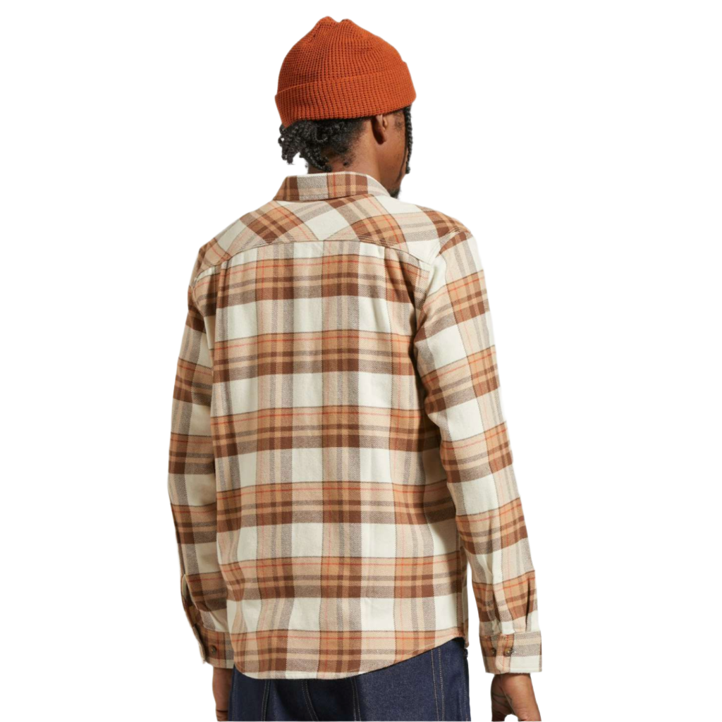 Bowery L/S Flannel Whitecap/Pinecone Brown/Burro