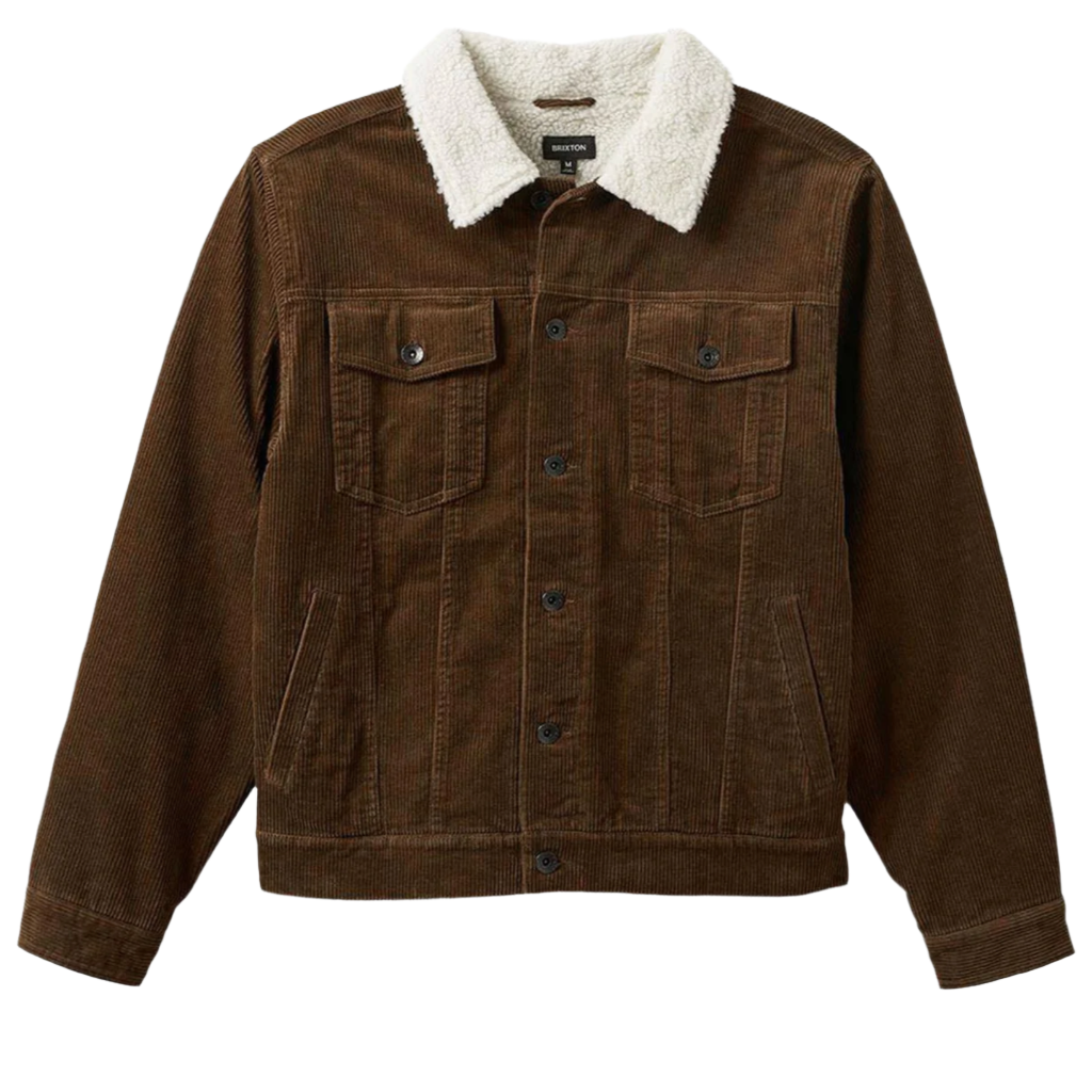 Cable Lined Trucker Jacket Pinecone Brown