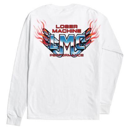 Hot Exhaust L/S Tee White