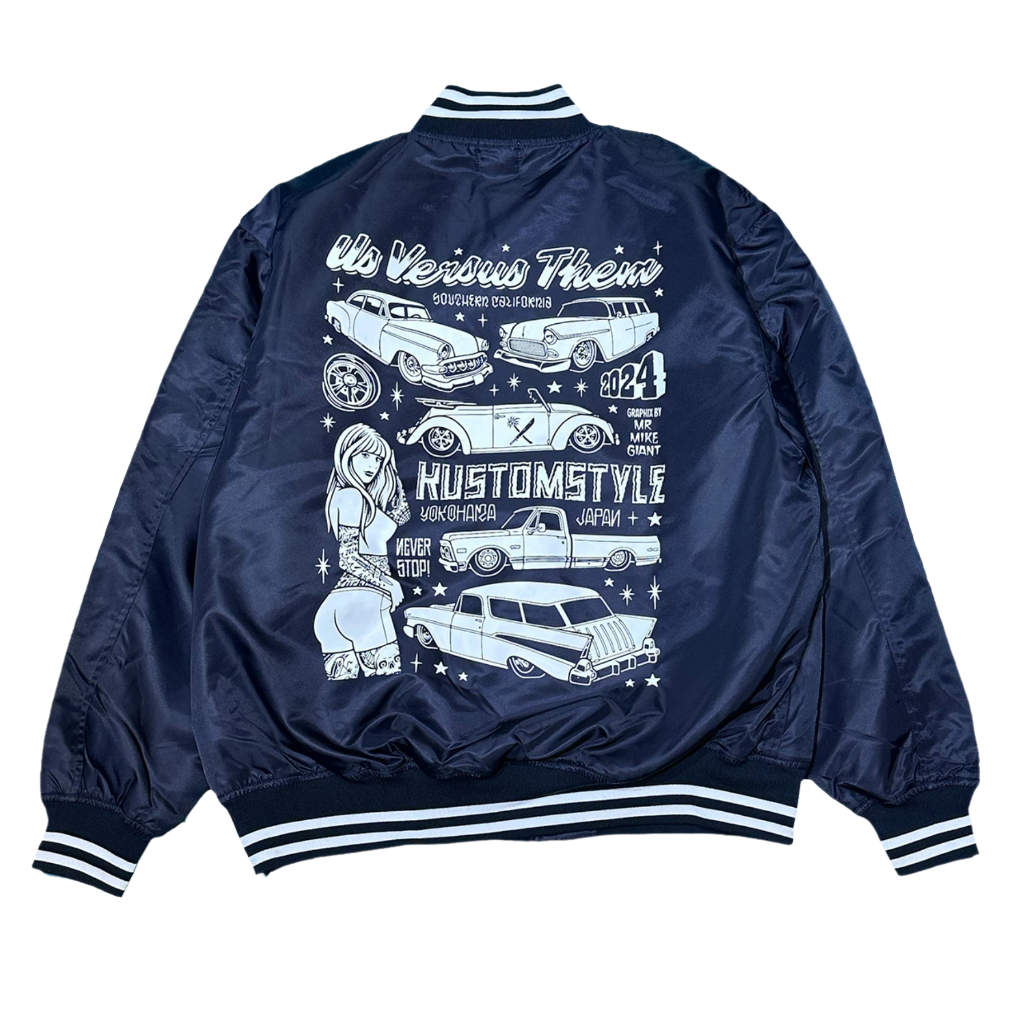 KustomStyle X US Vs Them Jacket Navy