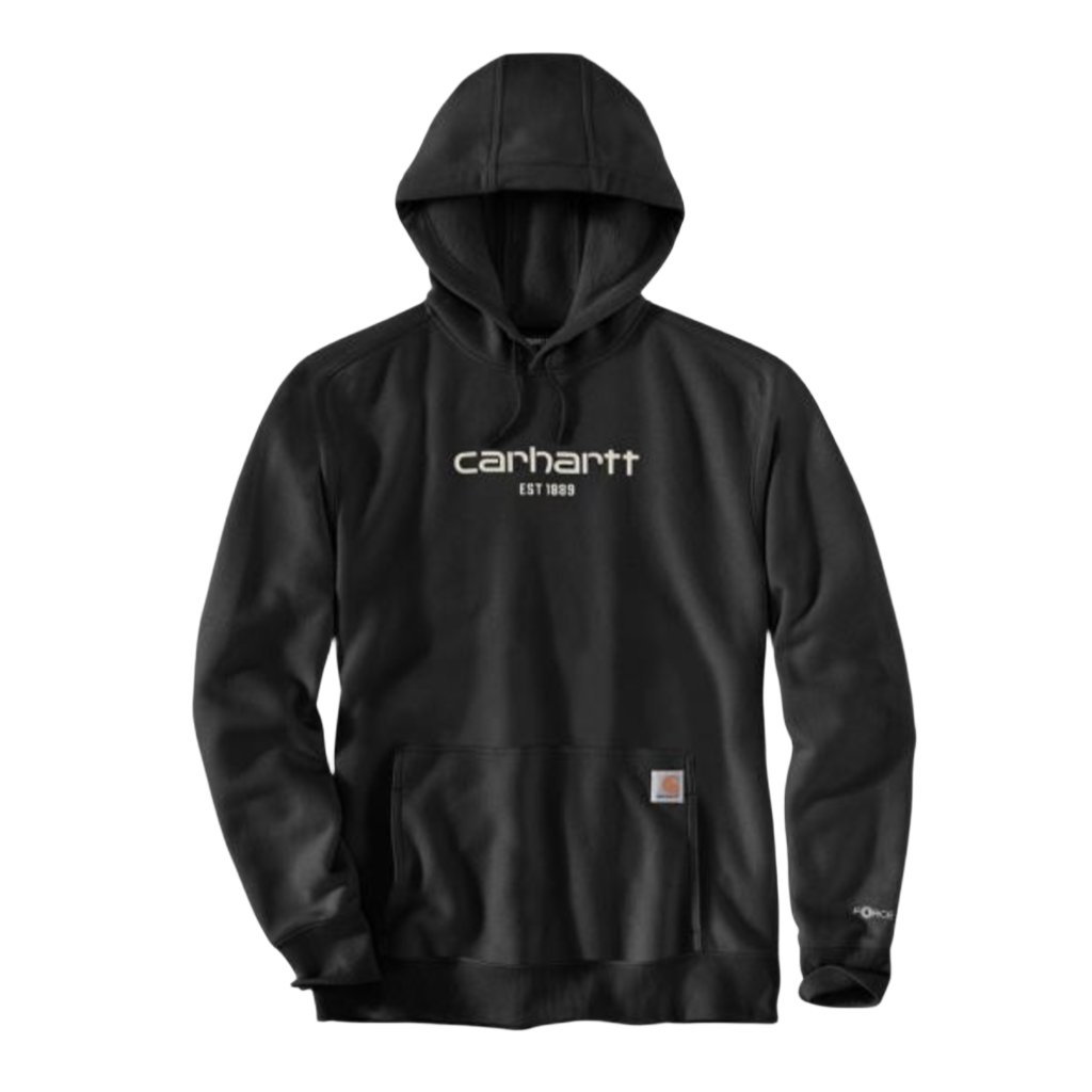 Force Lightweight Logo Graphic Hoodie Black