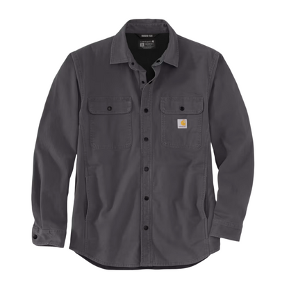 Canvas Fleece-Lined Shirt Jacket Carbon Heather
