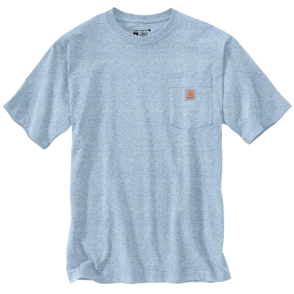 Loose Fit S/S Heavyweight Pocket Tee Moonstone Nep