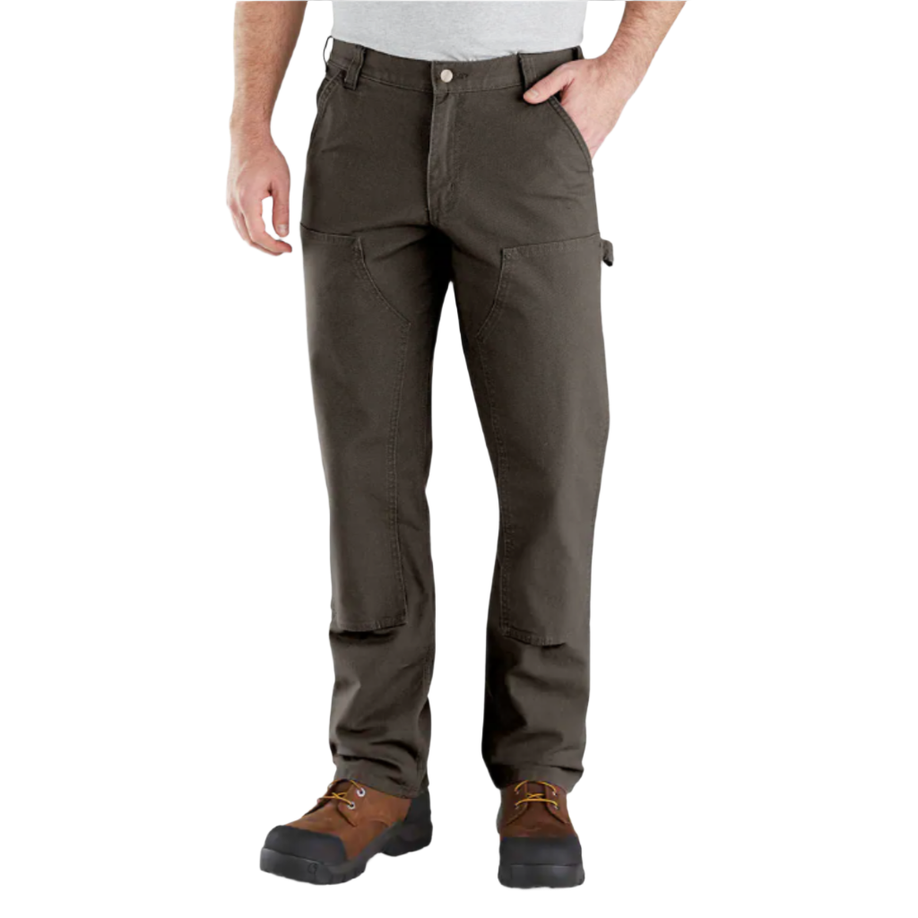 Relaxed Fit Double Front Pants Dark Coffee