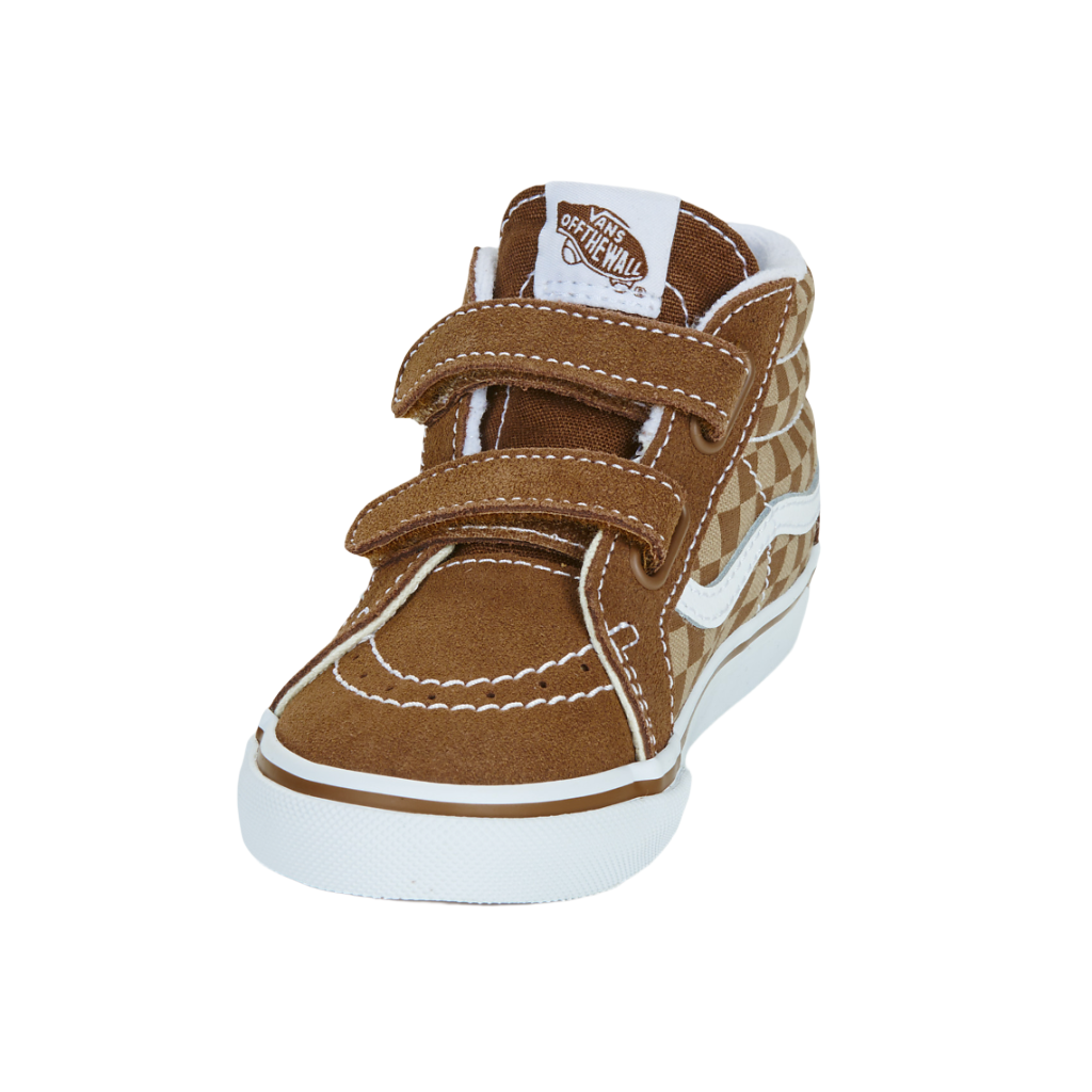 Toddlers Sk8-Mid Reissue Neutral Checkboard Brown