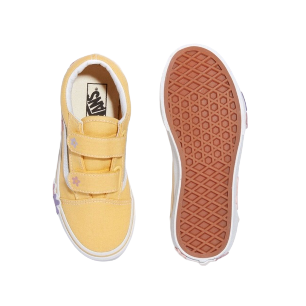 Kids Old Skool V Flower Yellow