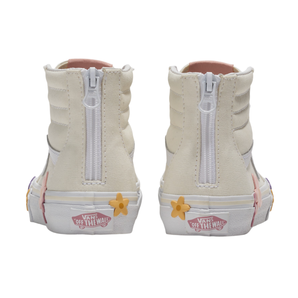 Kids Sk8-Hi Zip Flower Egret