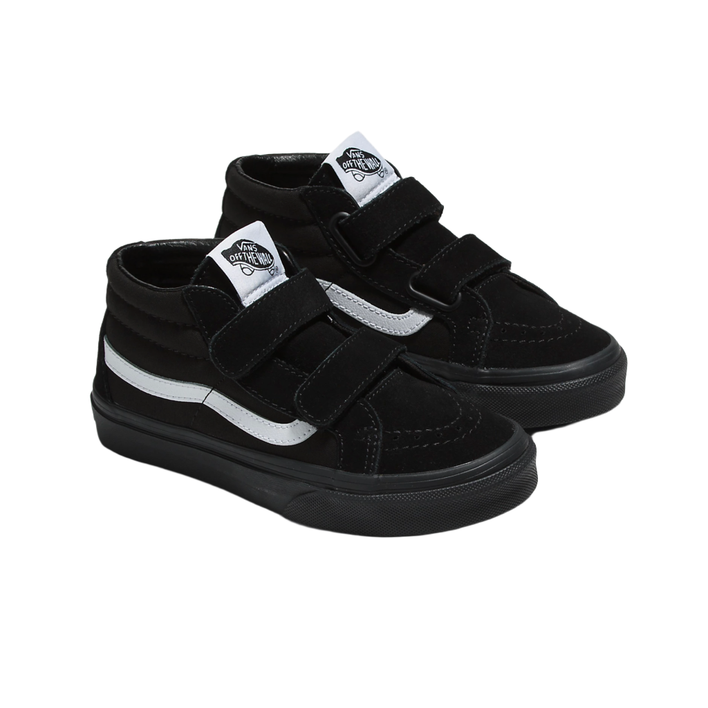 Kids SK8-Mid Reissue V Canvas & Suede Black/Black