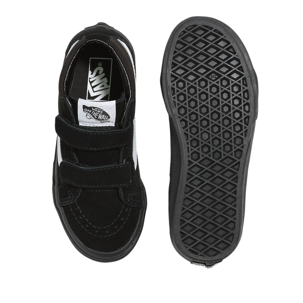 Kids SK8-Mid Reissue V Canvas & Suede Black/Black