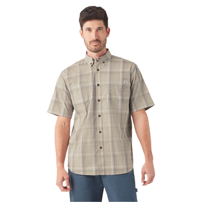 Short Sleeve Plaid Poplin Shirt Paloma