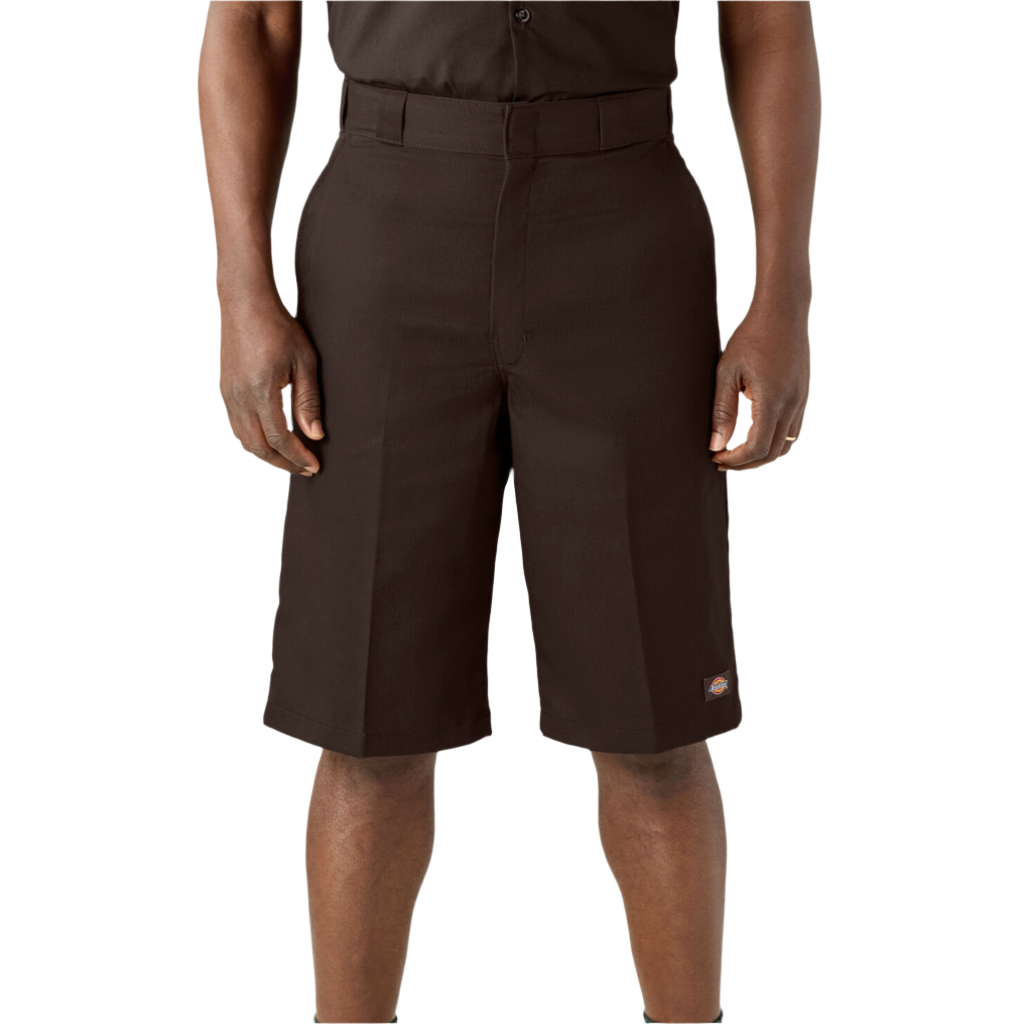 Loose Fit 13" Work Shorts Dark Brown