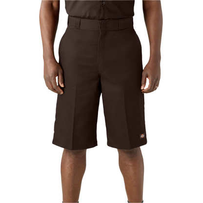 Loose Fit 13" Work Shorts Dark Brown